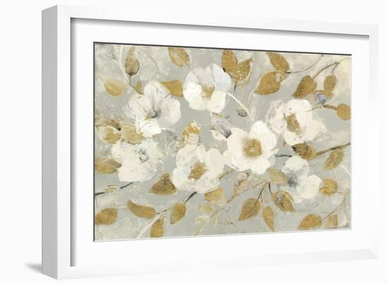 Fading Spring Gray and Gold-Albena Hristova-Framed Art Print