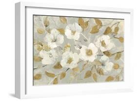 Fading Spring Gray and Gold-Albena Hristova-Framed Art Print