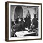 "Fado" Singer and a Guitarist Entertaining the Audience in the Lisbon Nightclub-Bernard Hoffman-Framed Photographic Print