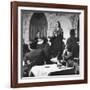 "Fado" Singer and a Guitarist Entertaining the Audience in the Lisbon Nightclub-Bernard Hoffman-Framed Photographic Print