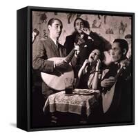 Fado Singer in Portuguese Night Club, 1946-null-Framed Stretched Canvas