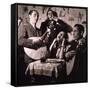 Fado Singer in Portuguese Night Club, 1946-null-Framed Stretched Canvas