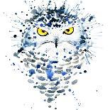 Cute Owl Watercolor Illustration for Tee Shirt Graphics, Fashion Print, Poster, Textiles-Faenkova Elena-Art Print