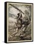 Fafner Kills Fasolt-Arthur Rackham-Framed Stretched Canvas