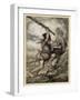 Fafner Kills Fasolt-Arthur Rackham-Framed Art Print