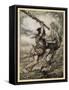 Fafner Kills Fasolt-Arthur Rackham-Framed Stretched Canvas