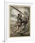 Fafner Kills Fasolt-Arthur Rackham-Framed Art Print