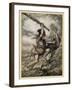 Fafner Kills Fasolt-Arthur Rackham-Framed Art Print