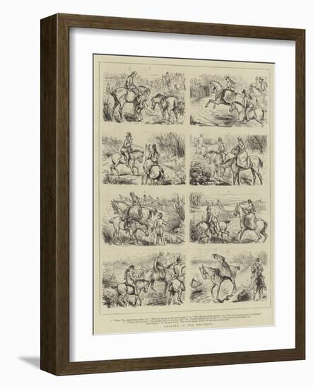 Fagging in the Holidays-null-Framed Giclee Print