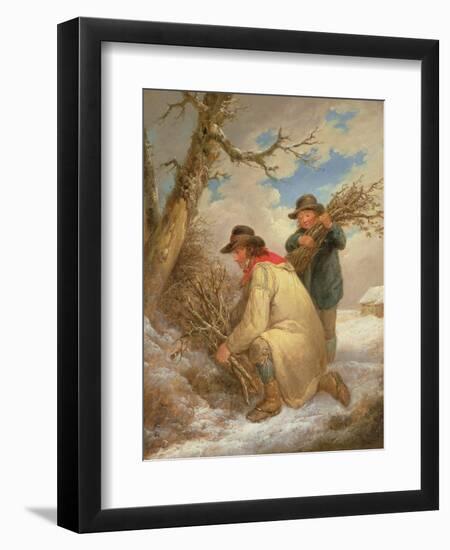 Faggot Gatherers in the Snow-George Morland-Framed Giclee Print