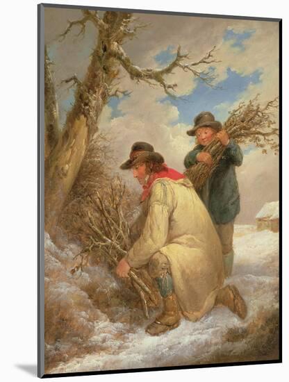 Faggot Gatherers in the Snow-George Morland-Mounted Giclee Print