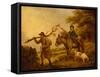 Faggot Gatherers-George Morland-Framed Stretched Canvas