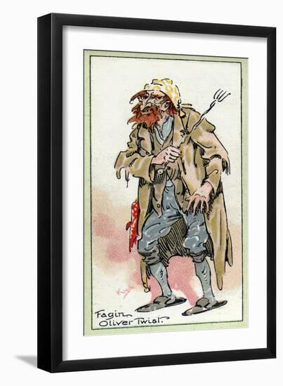 Fagin, from 'Oliver Twist', by Charles Dickens, 1923-Joseph Clayton Clarke-Framed Giclee Print