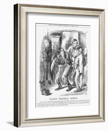 Fagin's Political School, 1867-John Tenniel-Framed Giclee Print