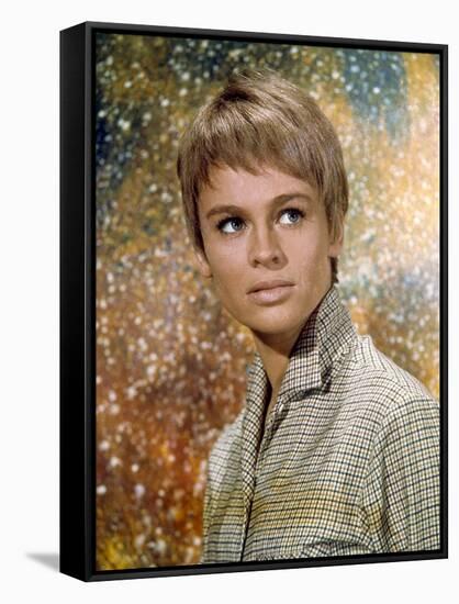 FAHRENHEIT 451, 1966 directed by FRANCOIS TRUFFAUT Julie Christie (photo)-null-Framed Stretched Canvas