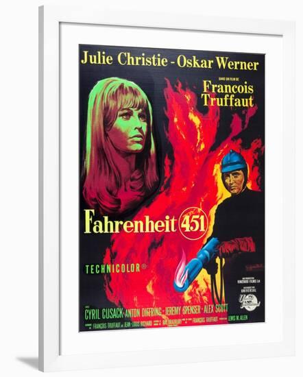 Fahrenheit 451, Julie Christie, Oskar Werner, 1966-null-Framed Art Print