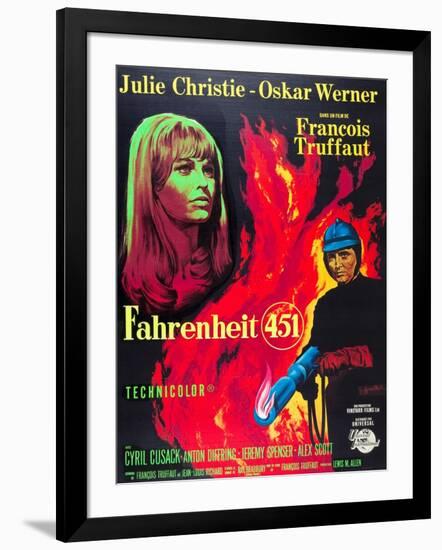 Fahrenheit 451, Julie Christie, Oskar Werner, 1966-null-Framed Art Print