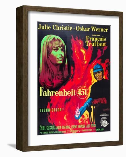 Fahrenheit 451, Julie Christie, Oskar Werner, 1966-null-Framed Art Print