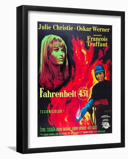 Fahrenheit 451, Julie Christie, Oskar Werner, 1966-null-Framed Art Print