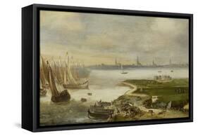 Failed Attack on Antwerp-null-Framed Stretched Canvas