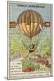 Failed Attempt by Guyton De Morveau to Steer a Balloon, 1784-null-Mounted Giclee Print