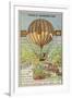 Failed Attempt by Guyton De Morveau to Steer a Balloon, 1784-null-Framed Giclee Print