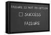 Failure Is Not An Option-IJdema-Framed Stretched Canvas