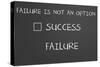 Failure Is Not An Option-IJdema-Stretched Canvas