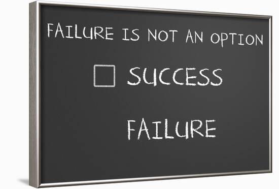 Failure Is Not An Option-IJdema-Framed Art Print