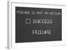 Failure Is Not An Option-IJdema-Framed Art Print