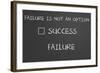 Failure Is Not An Option-IJdema-Framed Art Print