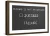 Failure Is Not An Option-IJdema-Framed Art Print