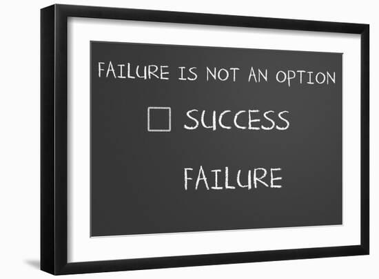 Failure Is Not An Option-IJdema-Framed Premium Giclee Print