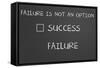 Failure Is Not An Option-IJdema-Framed Stretched Canvas