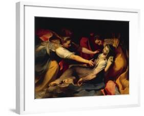 Fainting of the Virgin, Detail from the 'Deposition of the Cross', 1569-null-Framed Giclee Print