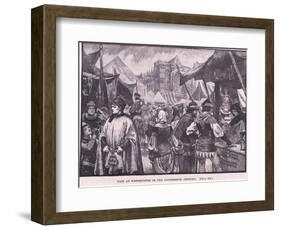 Fair at Westminster in Fourteenth Century-Henry Marriott Paget-Framed Giclee Print