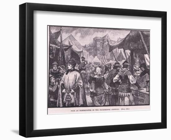 Fair at Westminster in Fourteenth Century-Henry Marriott Paget-Framed Giclee Print