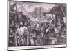 Fair at Westminster in Fourteenth Century-Henry Marriott Paget-Mounted Giclee Print