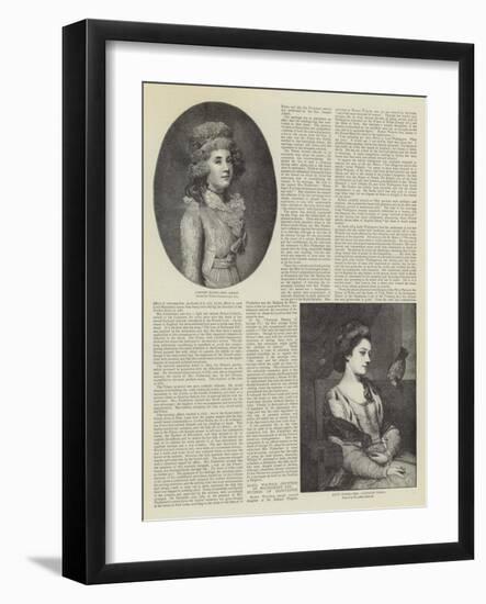 Fair Celebrities of Bygone Days-Thomas Gainsborough-Framed Giclee Print