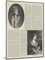Fair Celebrities of Bygone Days-Thomas Gainsborough-Mounted Giclee Print