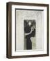 Fair Drawing for the Allegory of the 'tragedy', 1897-Gustav Klimt-Framed Giclee Print