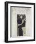 Fair Drawing for the Allegory of the 'tragedy', 1897-Gustav Klimt-Framed Giclee Print