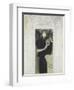 Fair Drawing for the Allegory of the 'tragedy', 1897-Gustav Klimt-Framed Giclee Print