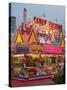 Fair food vendor shacks, Indiana State Fair, Indianapolis, Indiana,-Anna Miller-Stretched Canvas