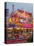 Fair food vendor shacks, Indiana State Fair, Indianapolis, Indiana,-Anna Miller-Stretched Canvas