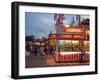 Fair food vendor shacks, Indiana State Fair, Indianapolis, Indiana,-Anna Miller-Framed Photographic Print