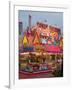 Fair food vendor shacks, Indiana State Fair, Indianapolis, Indiana,-Anna Miller-Framed Photographic Print