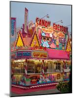 Fair food vendor shacks, Indiana State Fair, Indianapolis, Indiana,-Anna Miller-Mounted Photographic Print