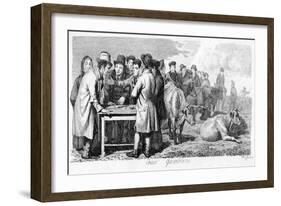 Fair Gamblers, Early 19th Century-Walter Geikie-Framed Giclee Print