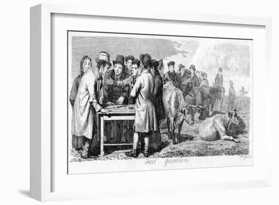 Fair Gamblers, Early 19th Century-Walter Geikie-Framed Giclee Print